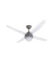 ITALEXPORT Lucciola Ventilatore da Soffitto LED 4 Pale D.127cm 4 Colori