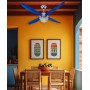 ITALEXPORT Lucciola Ventilatore da Soffitto LED 4 Pale D.127cm 4 Colori