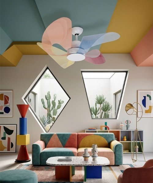 ITALEXPORT Soffio Ventilatore da Soffitto 4 Pale Senza Luce 2 Colori