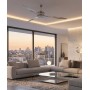 ITALEXPORT Centottanta Ventilatore da Soffitto senza luce 3 pale alluminio D.180