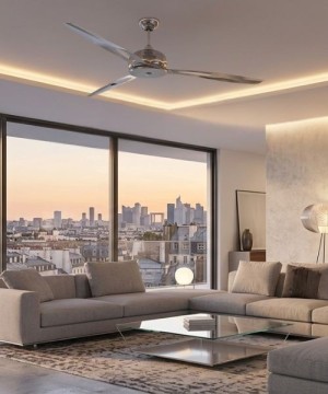 ITALEXPORT Centottanta Ventilatore da Soffitto senza luce 3 pale alluminio D.180