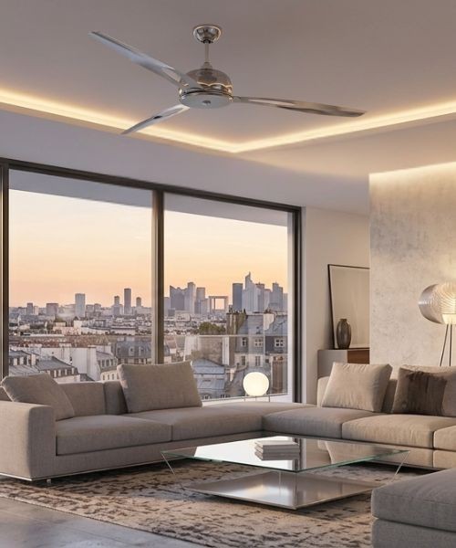 ITALEXPORT Centottanta Ventilatore da Soffitto senza luce 3 pale alluminio D.180