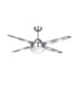 ITALEXPORT Brezzargento Ventilatore da Soffitto con luce 4 pale