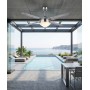 ITALEXPORT Brezzargento Ventilatore da Soffitto con luce 4 pale