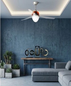 ITALEXPORT Swing Ceiling Fan 3 Blades D.127cm Red