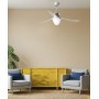ITALEXPORT Swing Ventilatore da Soffitto 3 Pale D.127cm Trasparente