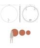 MIBYMI EYETECH 100 LED Wall Mirror