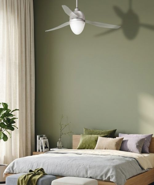 ITALEXPORT Swing Metal Eco Ventilatore da Soffitto 3 Pale D.127cm Grigio