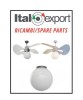 ITALEXPORT RICAMBIO Diffusore per Ventilatore Soffio bianco e multicolor