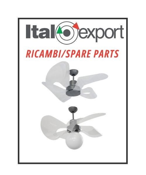 ITALEXPORT RICAMBIO Vela per Ventilatore Soffio bianco e multicolor