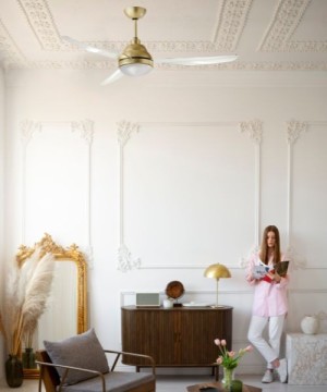 ITALEXPORT Remida Ventilatore da Soffitto con luce 3 Pale 2 Colori