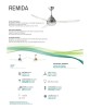Italexport Remida 1226 LED Ceiling Fan Leaf Ar