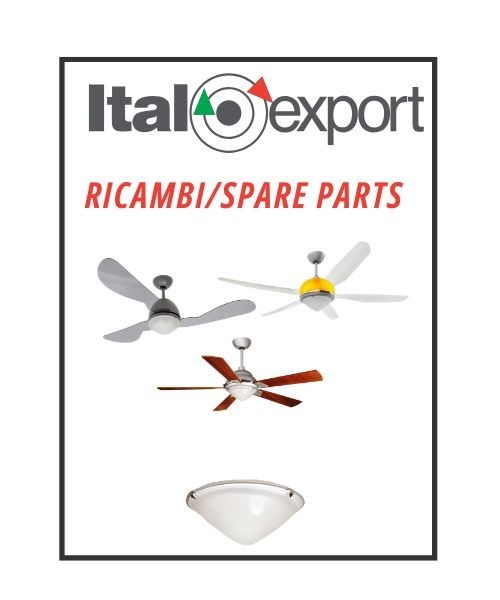 ITALEXPORT RICAMBIO Diffusore per Ventilatori da Soffitto Vetro Satinato