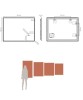MIBYMI FRAME 80 Specchio da Parete a LED