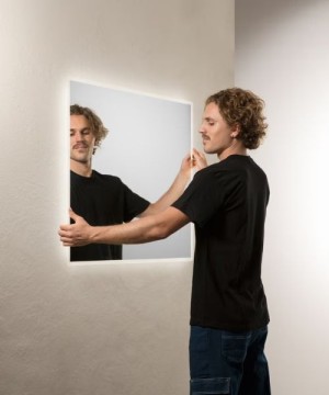 MIBYMI FRAME 90 Specchio da Parete a LED