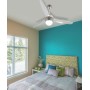 ITALEXPORT Sfera Ceiling Fan with Light 3 Blades Chrome