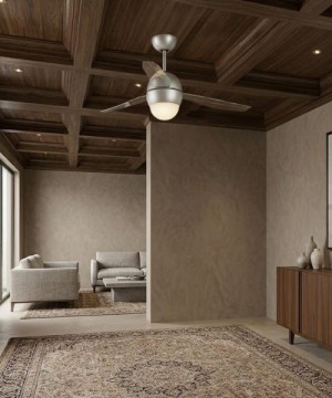 ITALEXPORT Sfera Ceiling Fan with Light 3 Blades Grey
