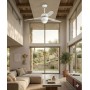 ITALEXPORT Sfera Ceiling Fan with Light 3 Blades White
