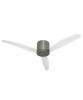 ITALEXPORT Flat Ventilatore da Soffitto Senza Luce 3 Pale trasparenti 4 colori