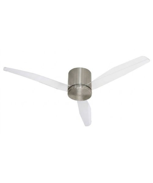 ITALEXPORT Flat Ventilatore da Soffitto Senza Luce 3 Pale trasparenti 4 colori