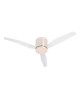 ITALEXPORT Flat Ventilatore da Soffitto Senza Luce 3 Pale trasparenti 4 colori