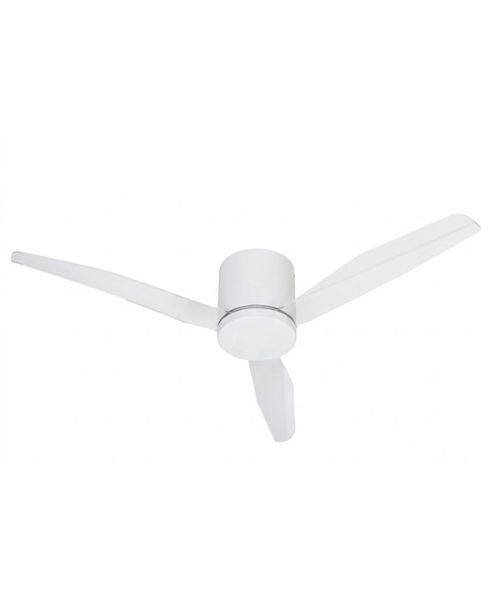 ITALEXPORT Flat Ventilatore da Soffitto Senza Luce 3 Pale trasparenti 4 colori