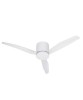 ITALEXPORT Flat Ventilatore da Soffitto Senza Luce 3 Pale trasparenti 4 colori