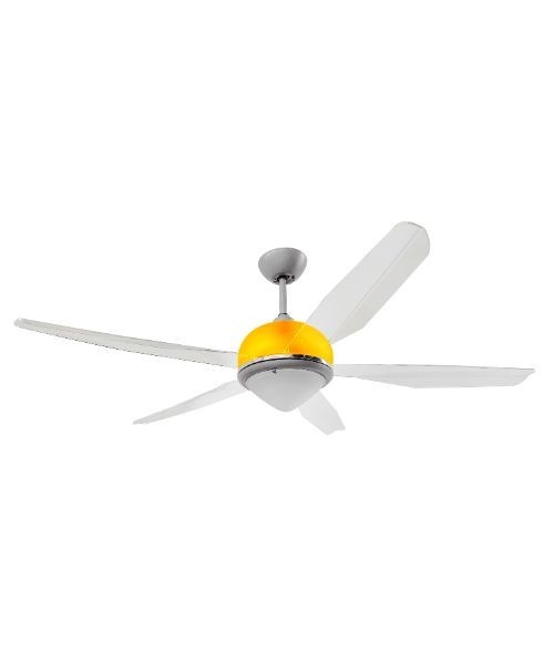 ITALEXPORT Effecinque Grigio Ventilatore da soffitto con luce 5 Pale D.127cm 3 Colori