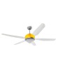 ITALEXPORT Effecinque Grigio Ventilatore da soffitto con luce 5 Pale D.127cm 3 Colori