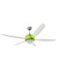 ITALEXPORT Effecinque Grey Ceiling Fan with Light 5 Blades D.127cm 3 Colors