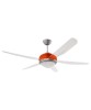 ITALEXPORT Effecinque Grigio Ventilatore da soffitto con luce 5 Pale D.127cm 3 Colori