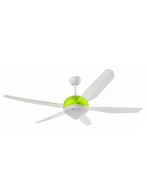 ITALEXPORT Effecinque Bianco Ventilatore da soffitto con luce 5 Pale D.127cm 3 Colori
