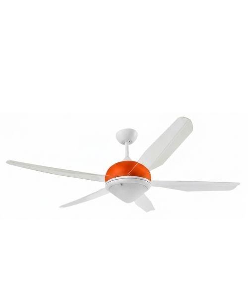 ITALEXPORT Effecinque Bianco Ventilatore da soffitto con luce 5 Pale D.127cm 3 Colori