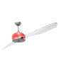 ITALEXPORT Effedue Grey Ceiling Fan without Light 2 Blades D.180cm 3 Colors