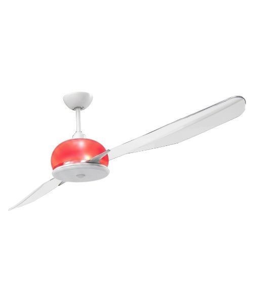 ITALEXPORT Effedue Bianco Ventilatore da soffitto senza luce 2 Pale D.180cm 3 Colori