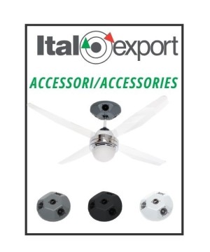 ITALEXPORT Blue Dome Cupola musicale per Ventilatori da Soffitto 3 colori