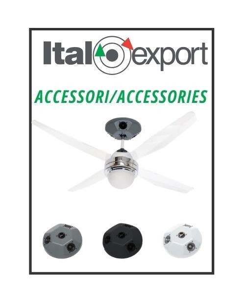 ITALEXPORT Blue Dome Cupola musicale per Ventilatori da Soffitto 3 colori