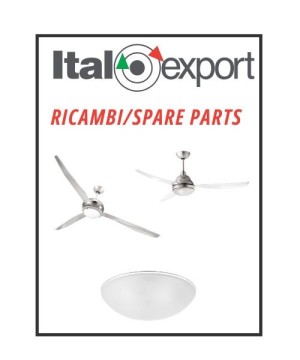 ITALEXPORT RICAMBIO Vetro satinato per Ventilatori da Soffitto Centottanta e Remida
