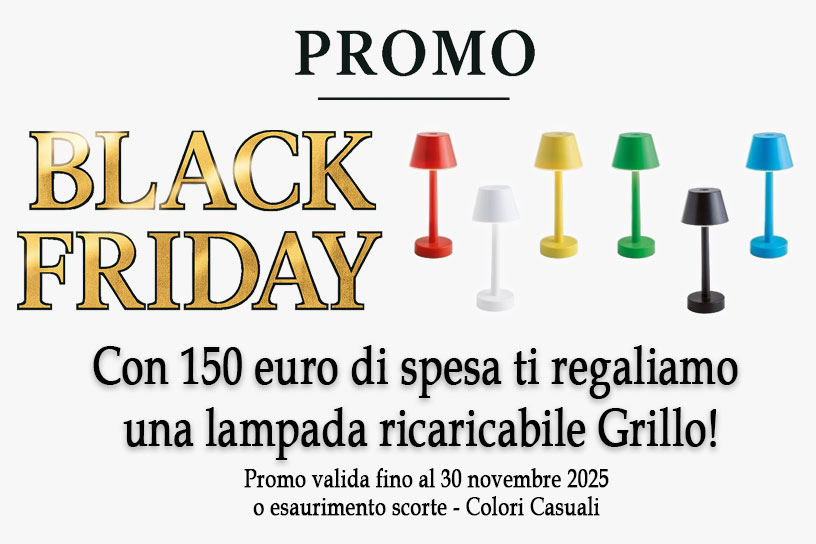 Promo lampada ricaricabile Grillo