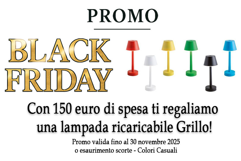 Promo lampada ricaricabile Grillo